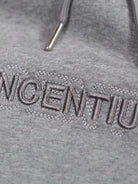 Double Embroidery Luxe Hoodie - Grey - Vincentius