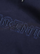 Double Embroidery Luxe Hoodie - Navy - Vincentius