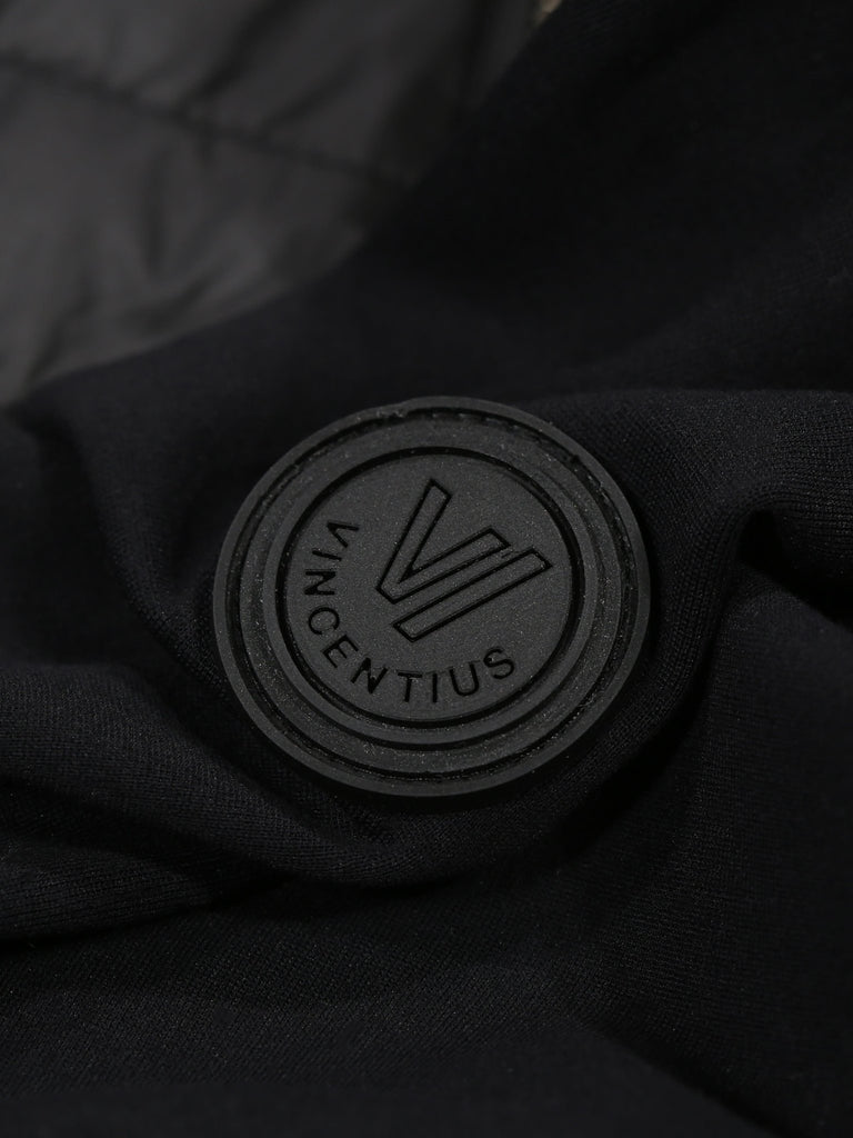 Hybrid Quilted Jacket - Black - Vincentius