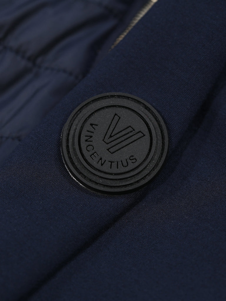 Hybrid Quilted Jacket - Navy - Vincentius