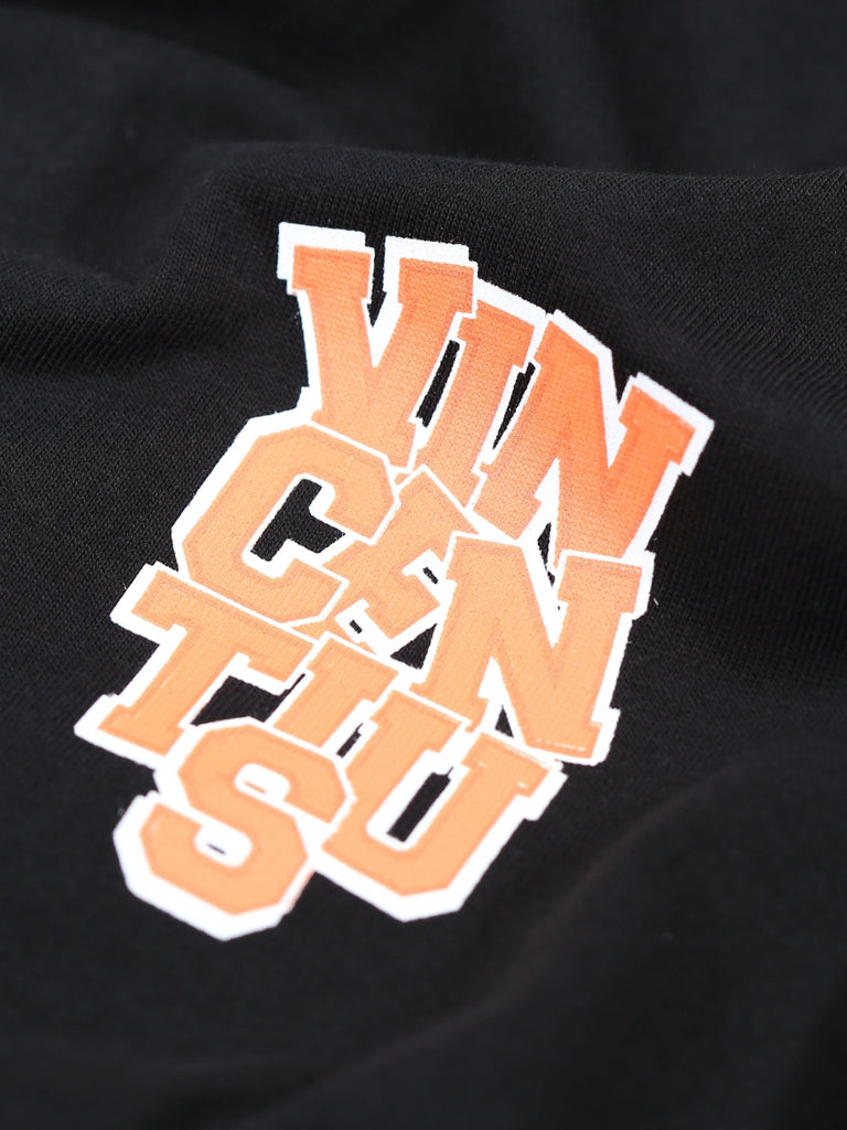 Luxe College T-Shirt - Black & Orange - Vincentius