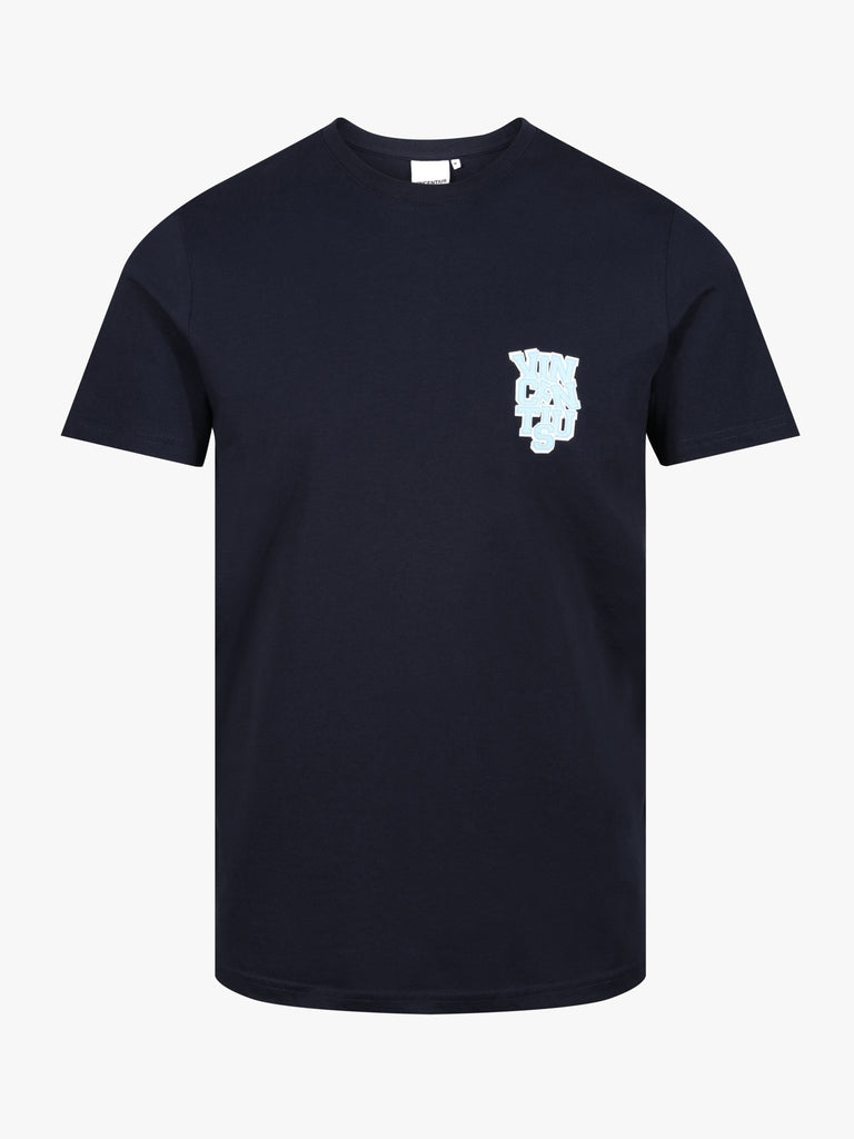 Luxe College T-Shirt - Navy & Blue - Vincentius