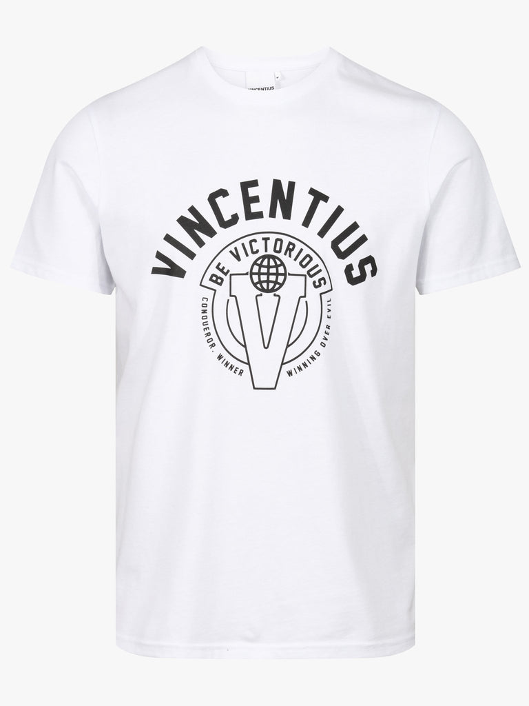 Luxe Crest T-Shirt - White - Vincentius