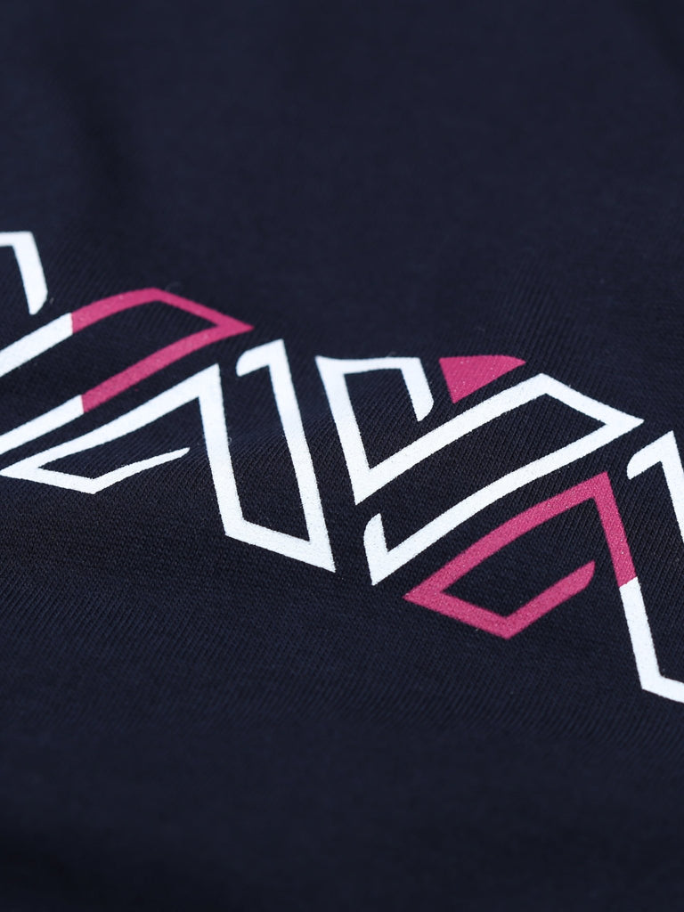 Luxe V Line T-Shirt - Navy & Pink - Vincentius