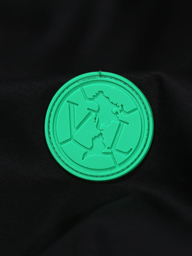 Luxury Black & Green Badge T-Shirt - Vincentius