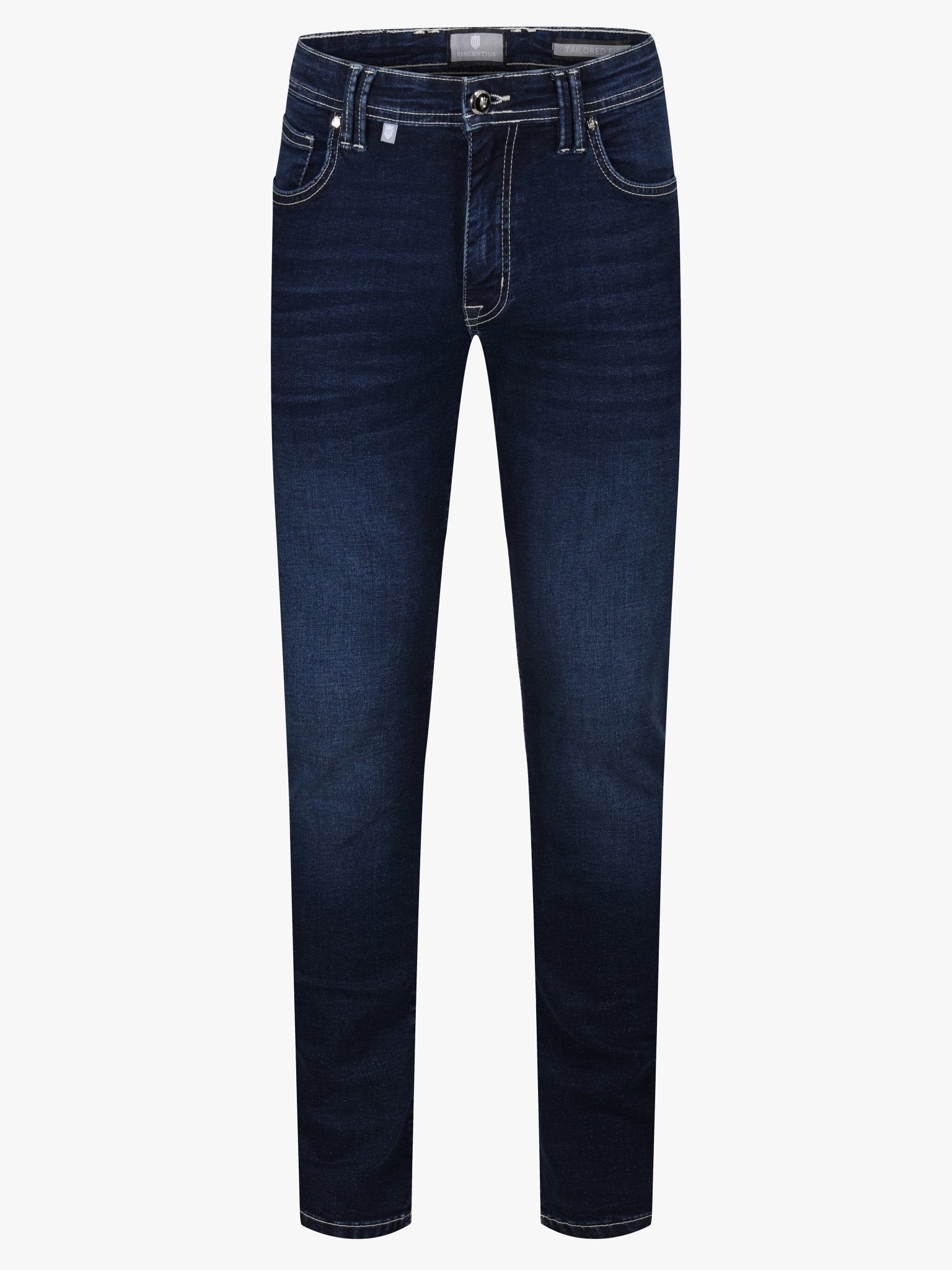 Luxury Edition Tailored Fit Jeans - Mid Blue - Vincentius