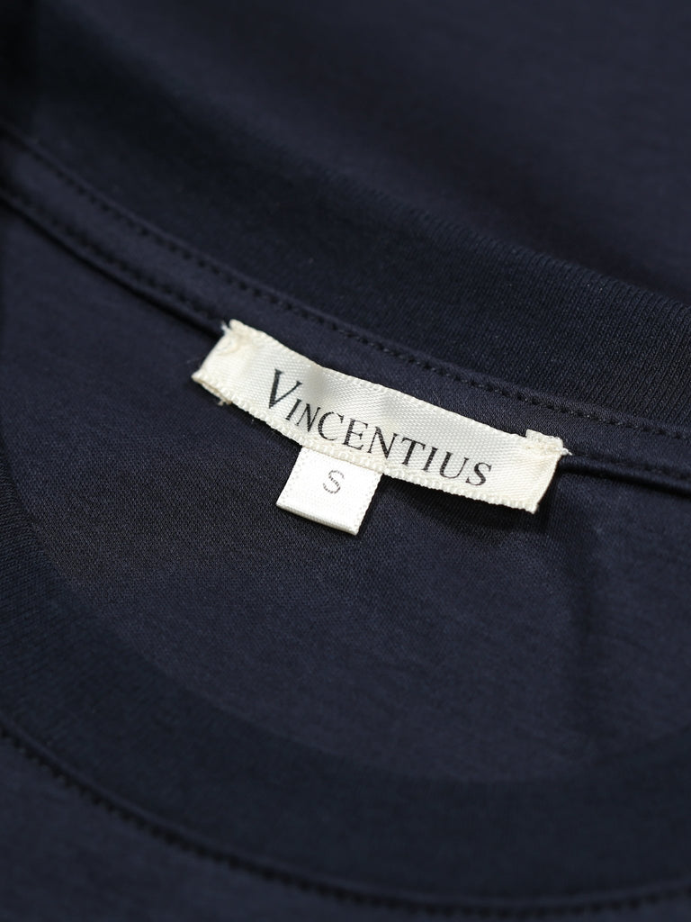 Luxury Midnight Navy T-Shirt - Vincentius