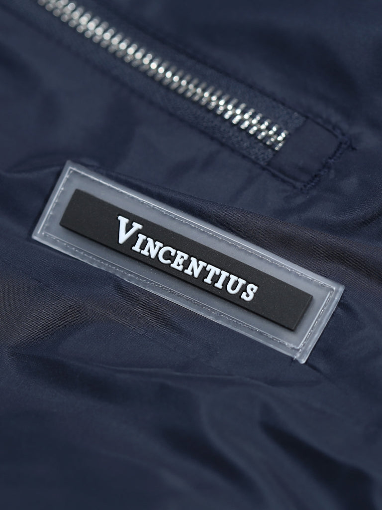 Navy-Black Reverse Tech Jacket - Vincentius