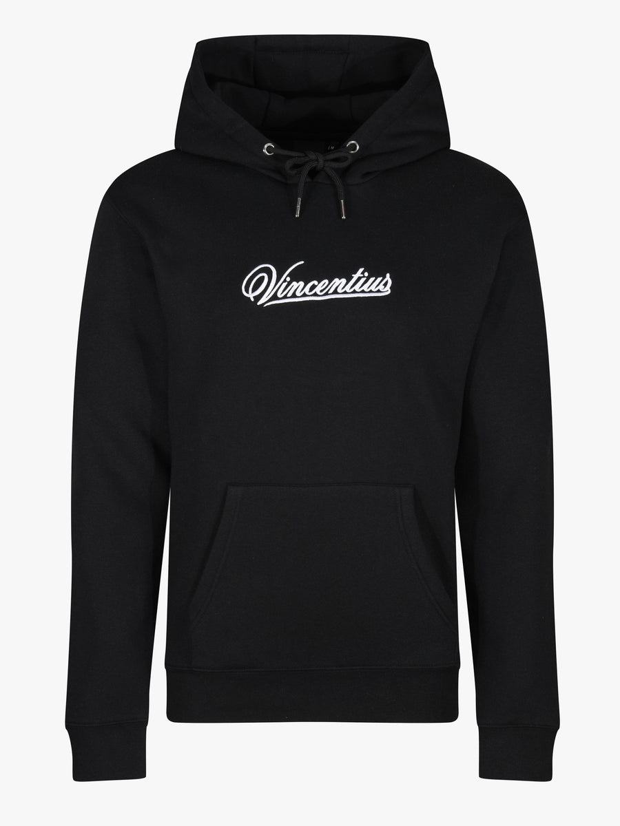 Script Luxe Hoodie - Black – Vincentius