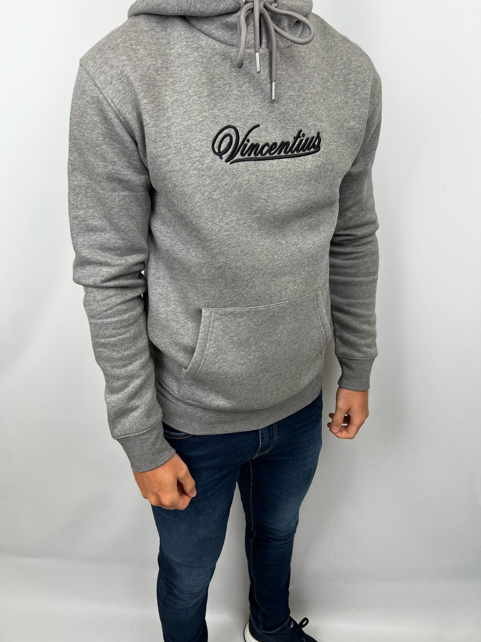 Script Luxe Hoodie - Grey - Vincentius