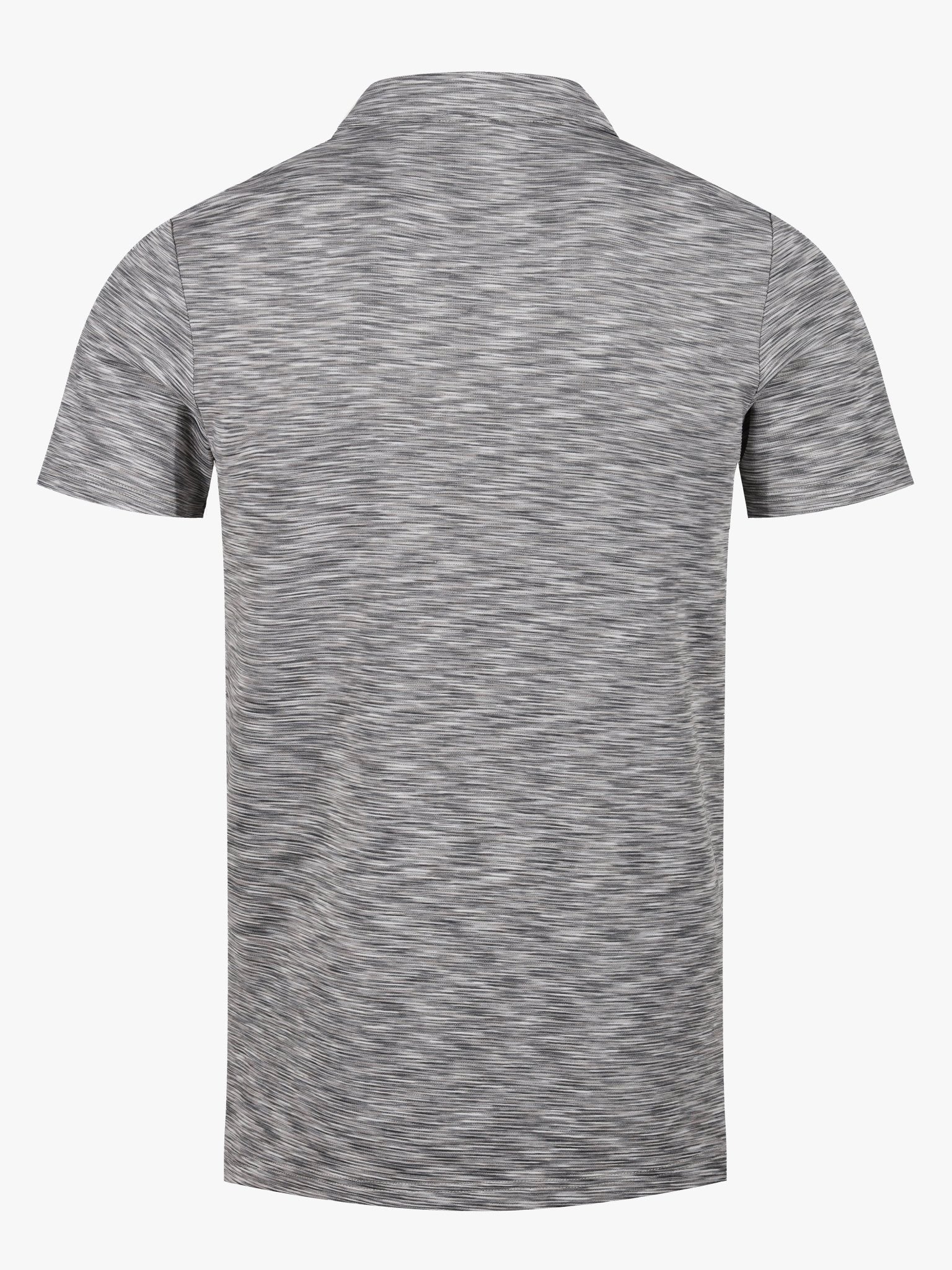 Space Dye Polo T Shirt Grey - Vincentius