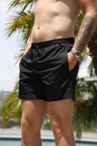 Technical Black Swim Shorts - Vincentius